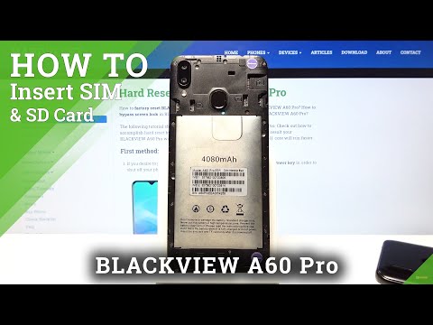 How to Insert SIM and SD Cards in BLACKVIEW A60 Pro - SIM & SD Card Installation