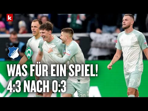 Video Thumbnail: "Noch nie so ein Spiel erlebt": Werner baff nach Bremens Wunder-Comeback | Hoffenheim - Bremen 3:4