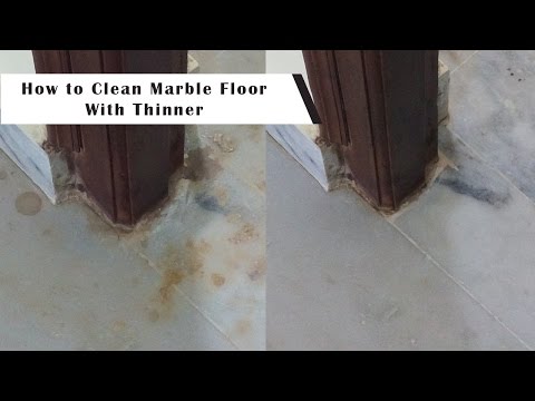 How to Clean Marble and Granite Floors with Thinner