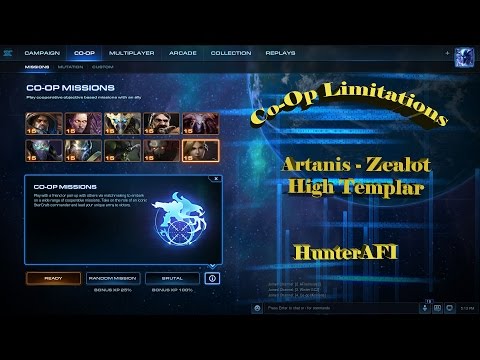 StarCraft 2 Co-Op Brutal Limitations Artanis Zealot High Templar