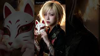 Japanese Style #ai #capcut #mask #和服 #キツネ #fox
