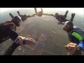Skydiving 6 people round