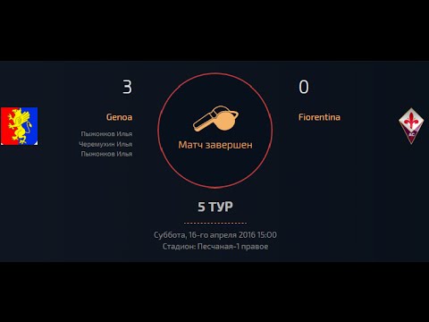 AFL Italian Serie A 16 Tour 5 Genoa v Fiorentina