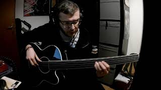 Video thumbnail for Smooth jazz bass Acoustic fretless solo Harley Benton B-35 by Michele della Malva