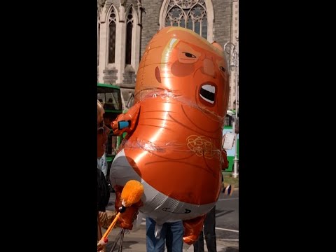 Protesters in Dublin rally against Trump visit