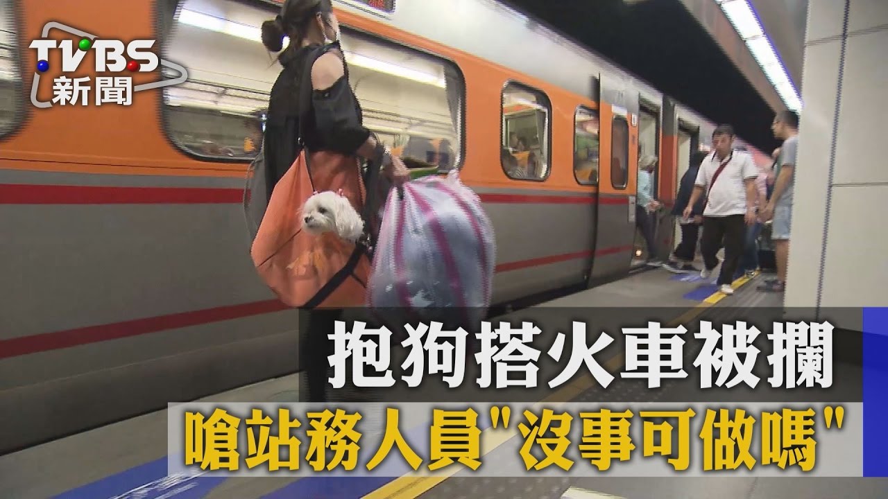 抱狗搭火車被攔　嗆站務人員「沒事可做嗎？」