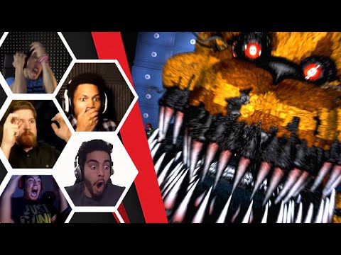 Lets Player's Reaction To The Nightbear Fredbear Jumpscare - Five Nights At Freddy's 4