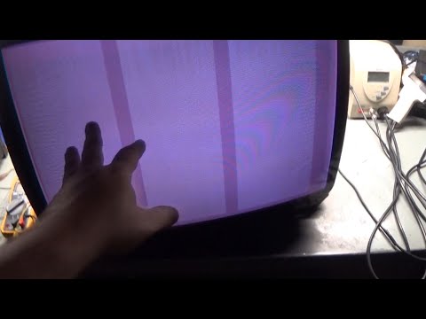 25" K7400 Arcade Monitor Chassis Repair - "Dead" - Black & White/No Color, Bad R811, Lifted Pads