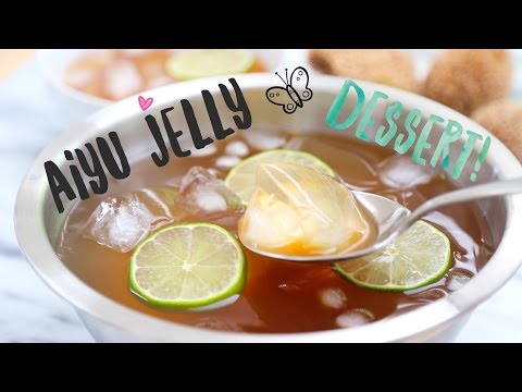 All Natural Aiyu Jelly  (愛玉) ♥  Healthy Summer Dessert Recipe