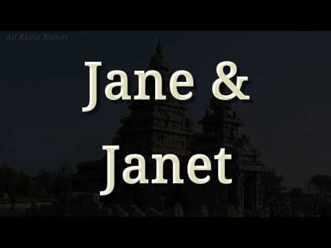How to Pronounce Janet and Jane Differently - Pronunciation and Meaning
