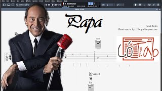 PAPA (Paul Anka) - Guitar Solo Tab/Lead