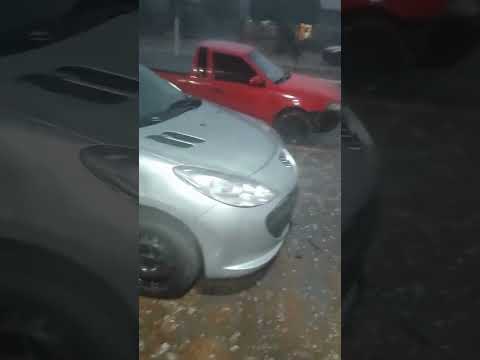 GRANIZO DESTRUIU TUDO! Imagens Impressionantes em Ivinhema! 🚨 #natureza #fypシ