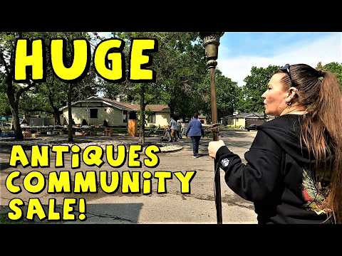 Ep671:  BIG HAUL At This HUGE Antiques Community Sale!!  😲😲😲