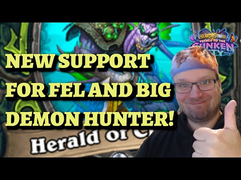 NEW Mini-Set DEMON HUNTER CARD REVIEW and Deck Theorycrafting (Hearthstone Throne of the Tides)