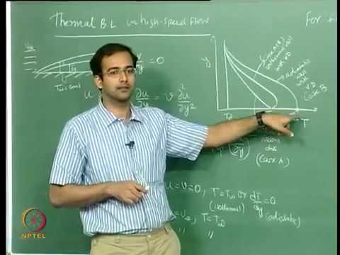 Mod 01 Lec 17 Thermal boundary layer in high speed flows