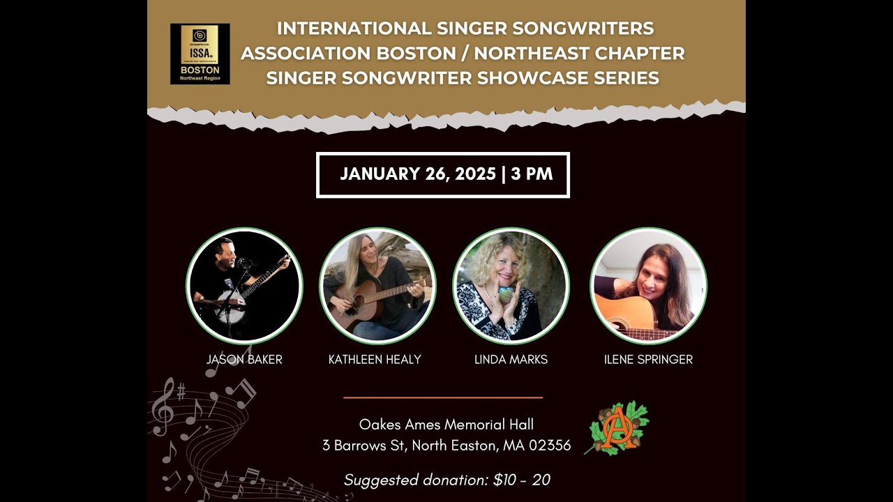 The ISSA Boston/Northeast Singer Songwriter Showcase Series January Show