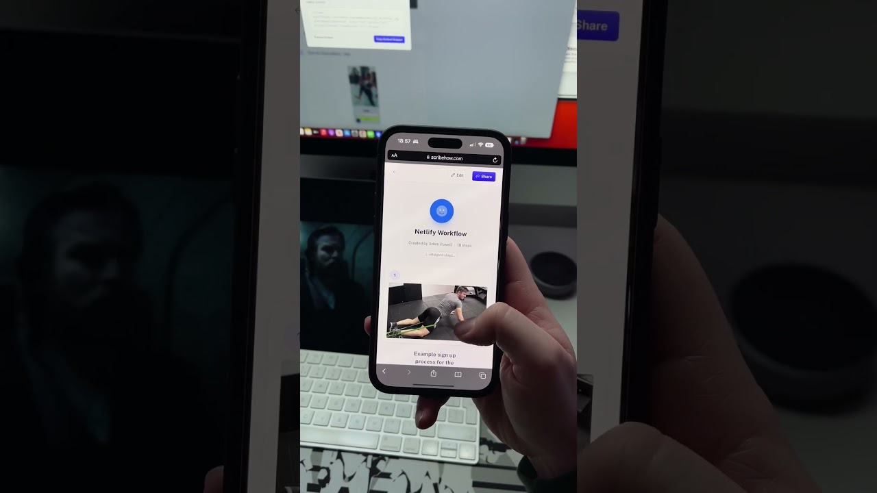 Using Scribe to build a demo for my workout app 🔥 #ScribeHow #Scribe