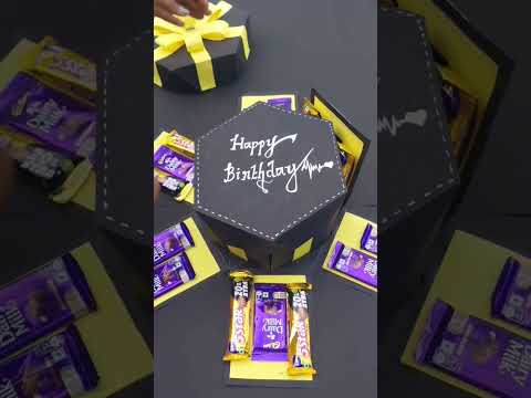 Hexagon Chocolate Explosion box DM for orders #explosionbox #explosionboxideas #gifts #giftideas