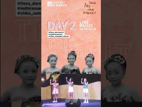 Trio Imut live perform at Ubud Artisan Market (part2)