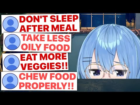 Suisei Nagged By Chat About Healthy Living (Hoshimachi Suisei / Hololive) [Eng Subs]