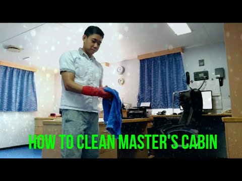 How to clean officer's cabin by messman