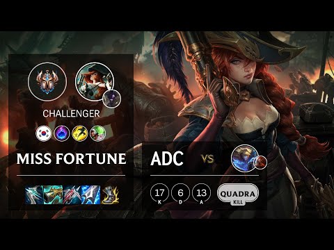 Miss Fortune ADC vs Ezreal - KR Challenger Patch 11.18