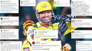 All Players Celebrities Twitter Reaction CSK Enters Playoff | Twitter Reactions of CSK WIN #cskvsdc