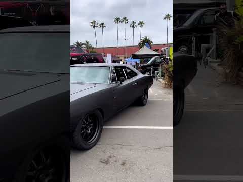 RM17 pulling into Fitech booth at Goodguys Del Mar! #1969 #charger #restomod