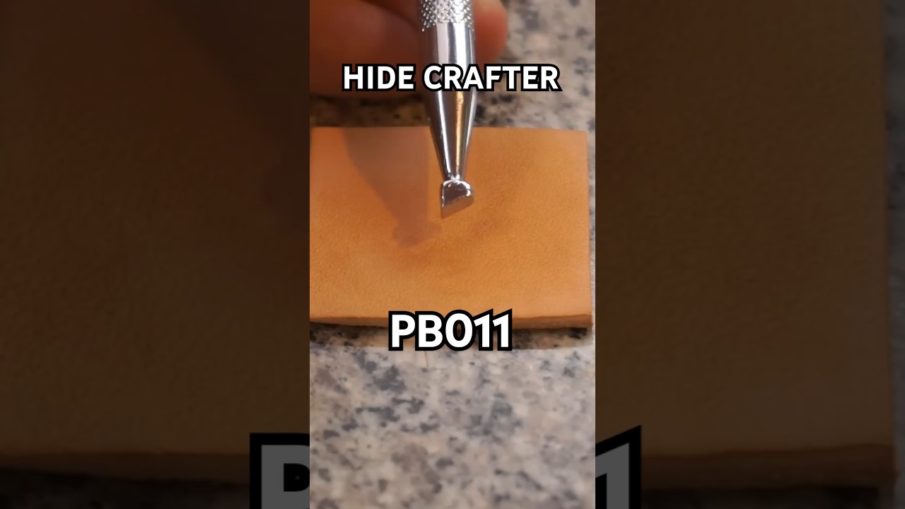 Hide Crafter PB011 Bevel Stamp Demo | Leathercraft