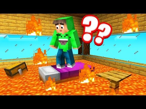 FLOOR Is LAVA HOUSE TROLL In MINECRAFT! (Funny)