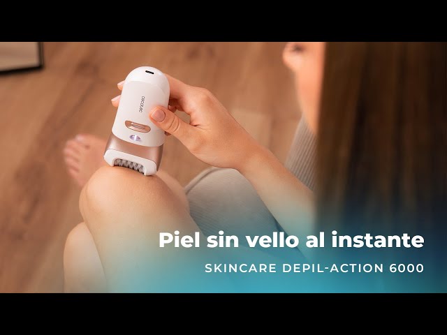 Vídeo relacionado con Cecotec Depiladora Eléctrica de Arranque con Accesorio Zonas Sensibles SkinCare Depil-Action 6000. 60 Láminas, Luz LED, Autonomía 60 minutos, Clasificación IPX5, Diseño Ergonómico, Indicador LED