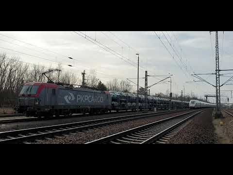 UVV Vorsicht auf der Strecke. W drodze do Berlina. BR 193. EU46 Vectron.