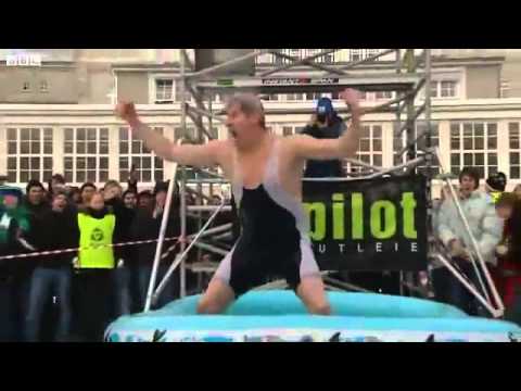 Man Dives Into Shallow Kiddy Pool From 35 Feet In The Air