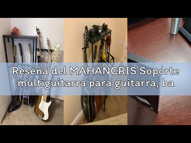 Vídeo relacionado con MAHANCRIS Soporte multiguitarra para guitarra, bajo, ukelele, hasta 7 piezas, con soporte de amplificador y accesorios