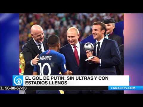 El gol de Putin: sin ultras y con estadios llenos. El presidente ruso celebra el éxito organizativo del campeonato