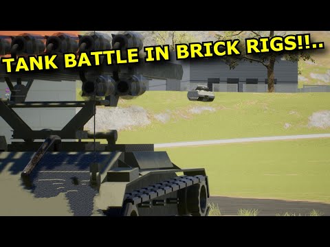 Tank Battle in The Brick Rigs City Map!!.. [ Brick Rigs ] [ Multiplayer ]