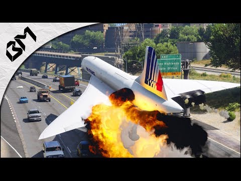 GTA 5 - ATTERRISSAGE D'URGENCE - Moteur en feu - Flight Simulator