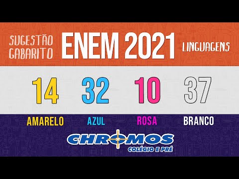 Gabarito ENEM 2021 CHROMOS - Prova Amarela: Questão 14 | Linguagens e Códigos