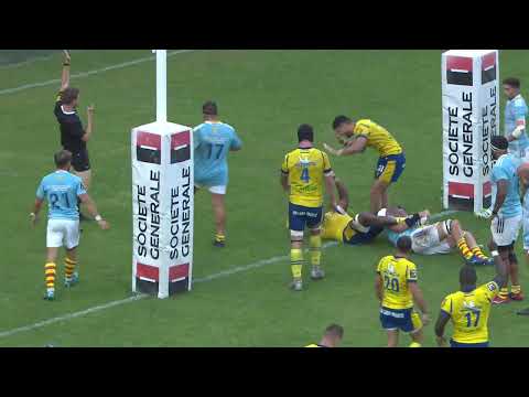 TOP 14 - Essai de Peceli YATO (ASM) - ASM Clermont - USA Perpignan - Saison 2023-2024