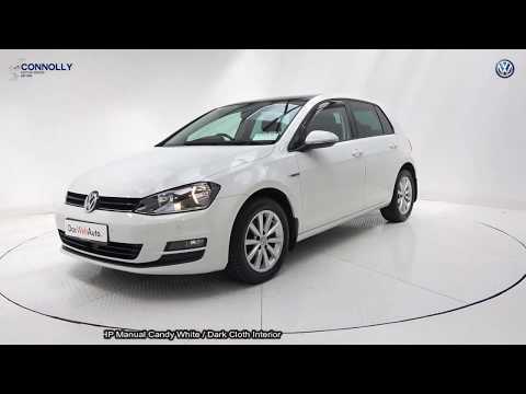 CMG VW SLIGO: 161D45204 VW Golf 1.6TDI Lounge 110BHP Manual Candy White / Dark Cloth