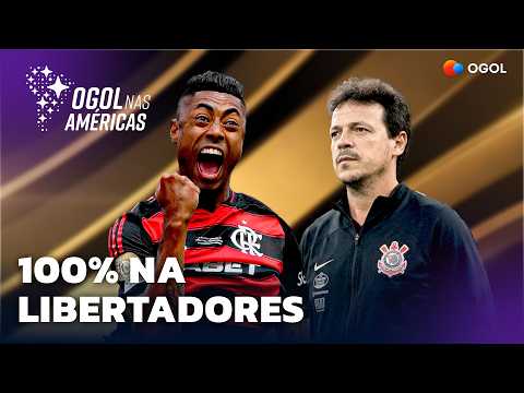 Corinthians e Flamengo 100% na Libertadores e mais em oGol nas Américas