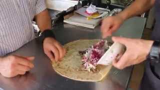 preview picture of video 'Bethlehem Street Food - Shawarma Wrap (West Bank)'