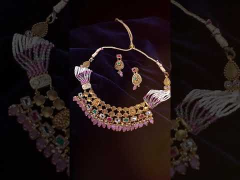 Dive into luxury with our latest collection of necklaces and earrings| Ambili jewellers |