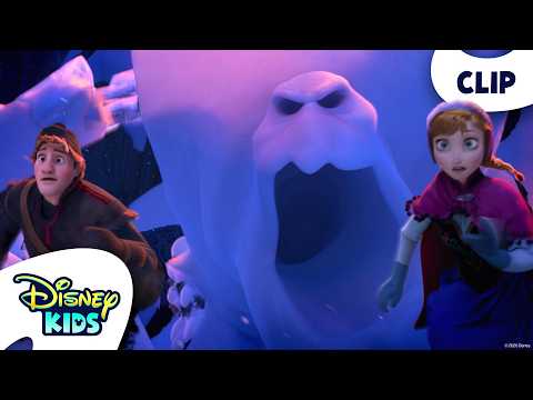 How To Escape A Snow Monster With Anna and Kristoff ⛄ | Frozen | @disneykids