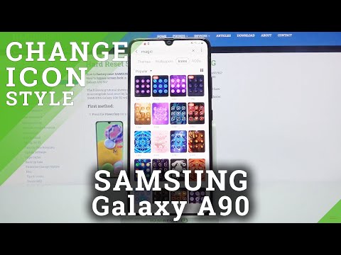 Change Icon Style – Display Options on SAMSUNG Galaxy A90