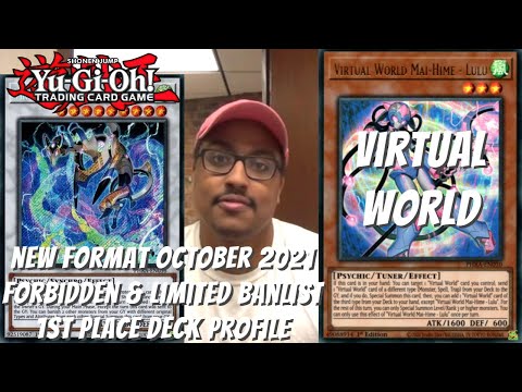 Yugioh New Format October 2021 Banlist Locals 1st Place Deck Profile - Virtual World - Joshua Jones