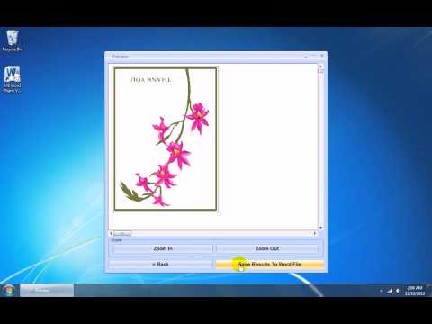MS Word Thank You Card Template Software