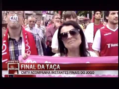 Festa adeptos SC Braga com a conquista da Taça de Portugal 2015