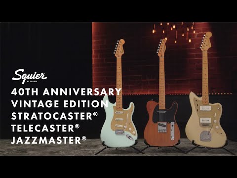 Fender Squier 40th Anniversary Telecaster Vintage Edition, 6-String Guitar (Satin Dakota Red)