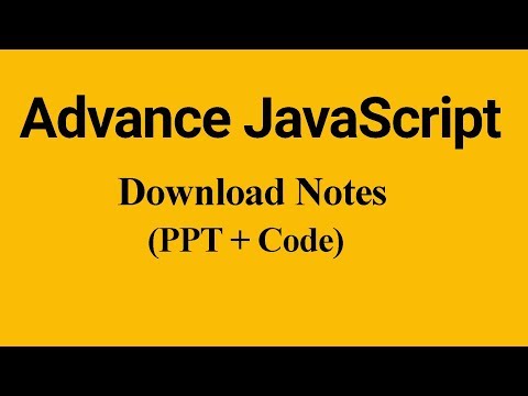 Download Advance JavaScript Notes